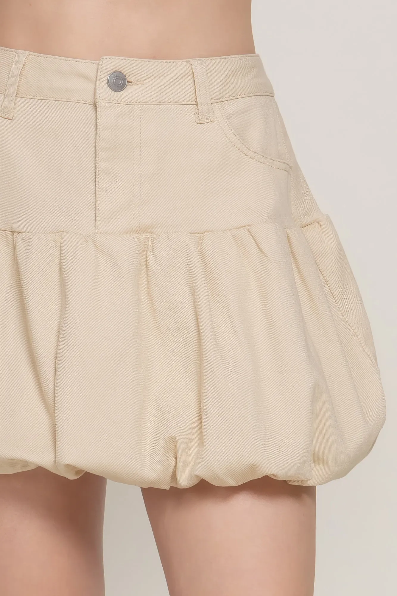 Stretsch Twill Balloon Skirt