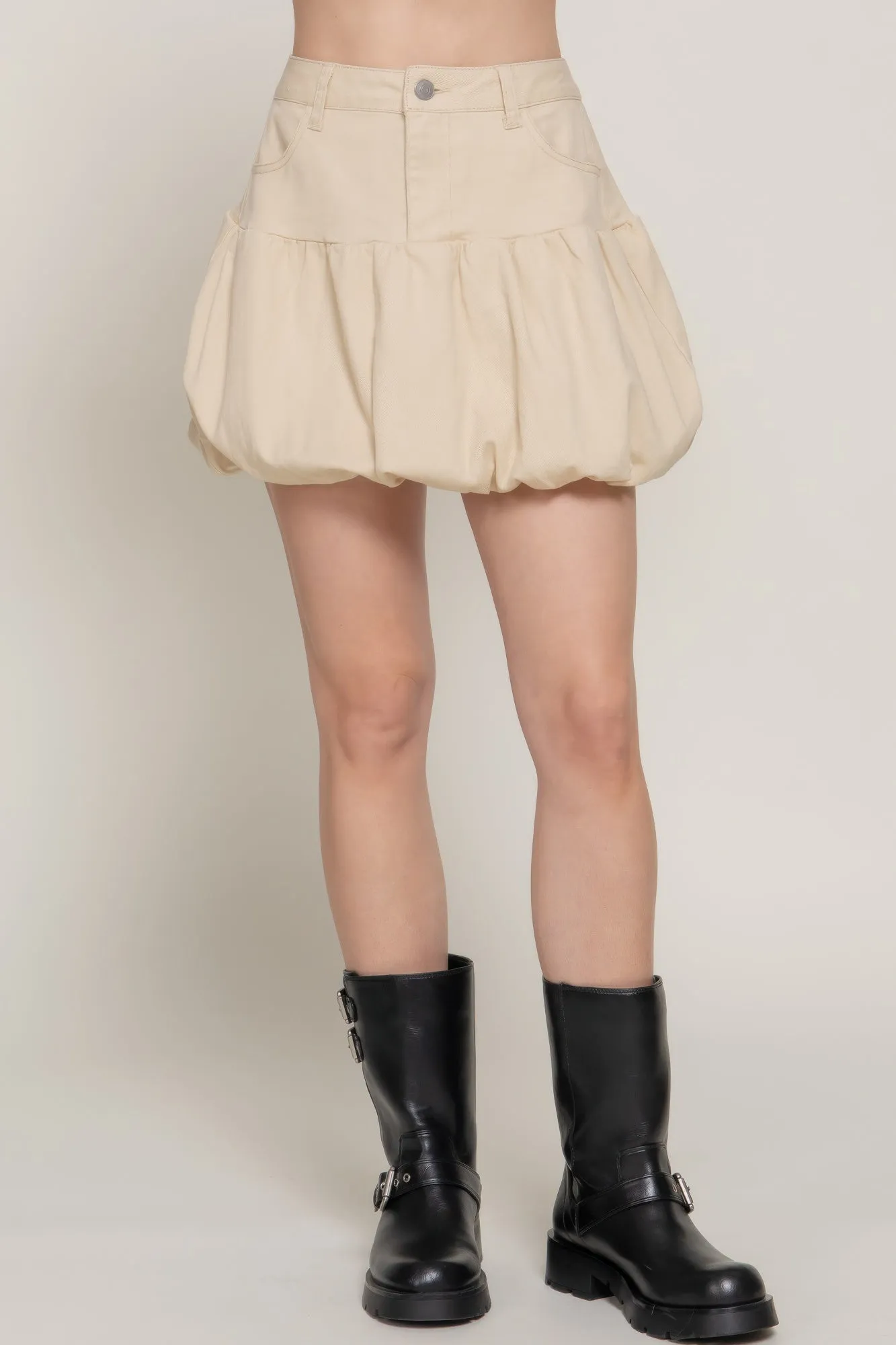 Stretsch Twill Balloon Skirt