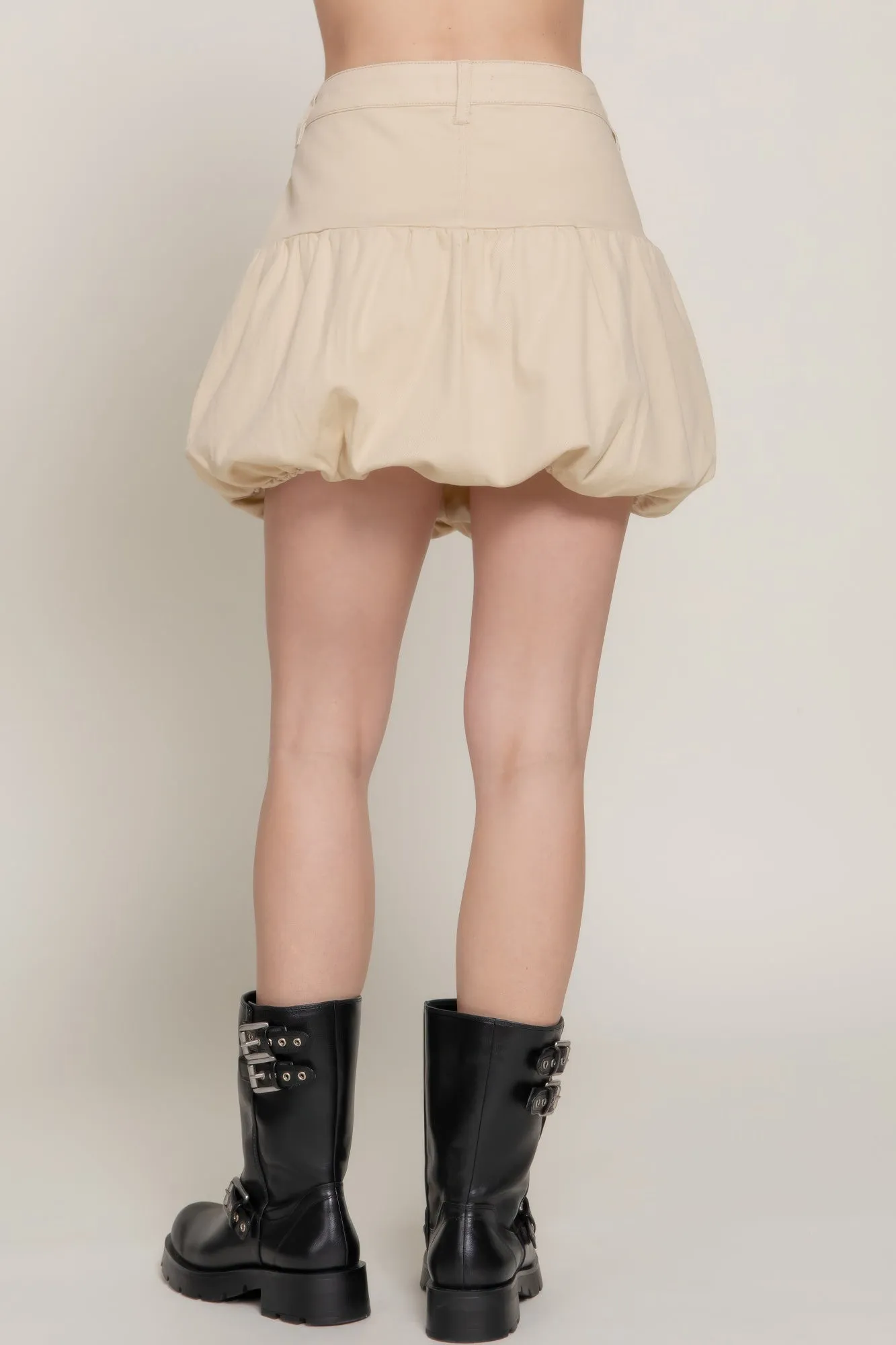 Stretsch Twill Balloon Skirt