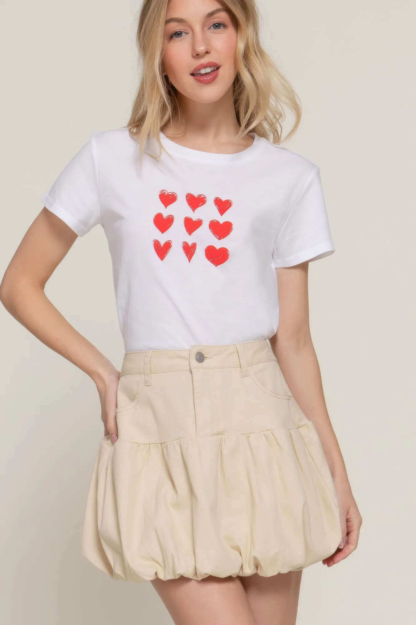 Stretsch Twill Balloon Skirt