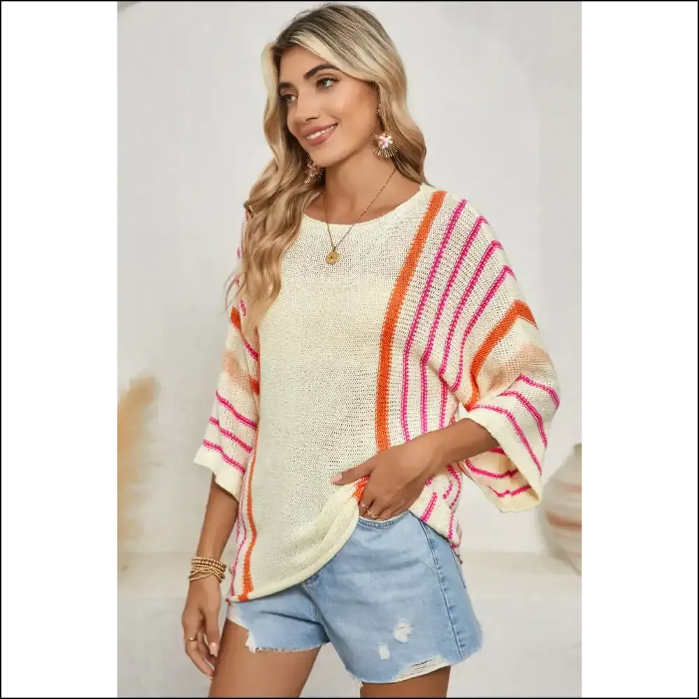 Striped Bell Sleeve Top: so Comfy, It's  Magical ✨