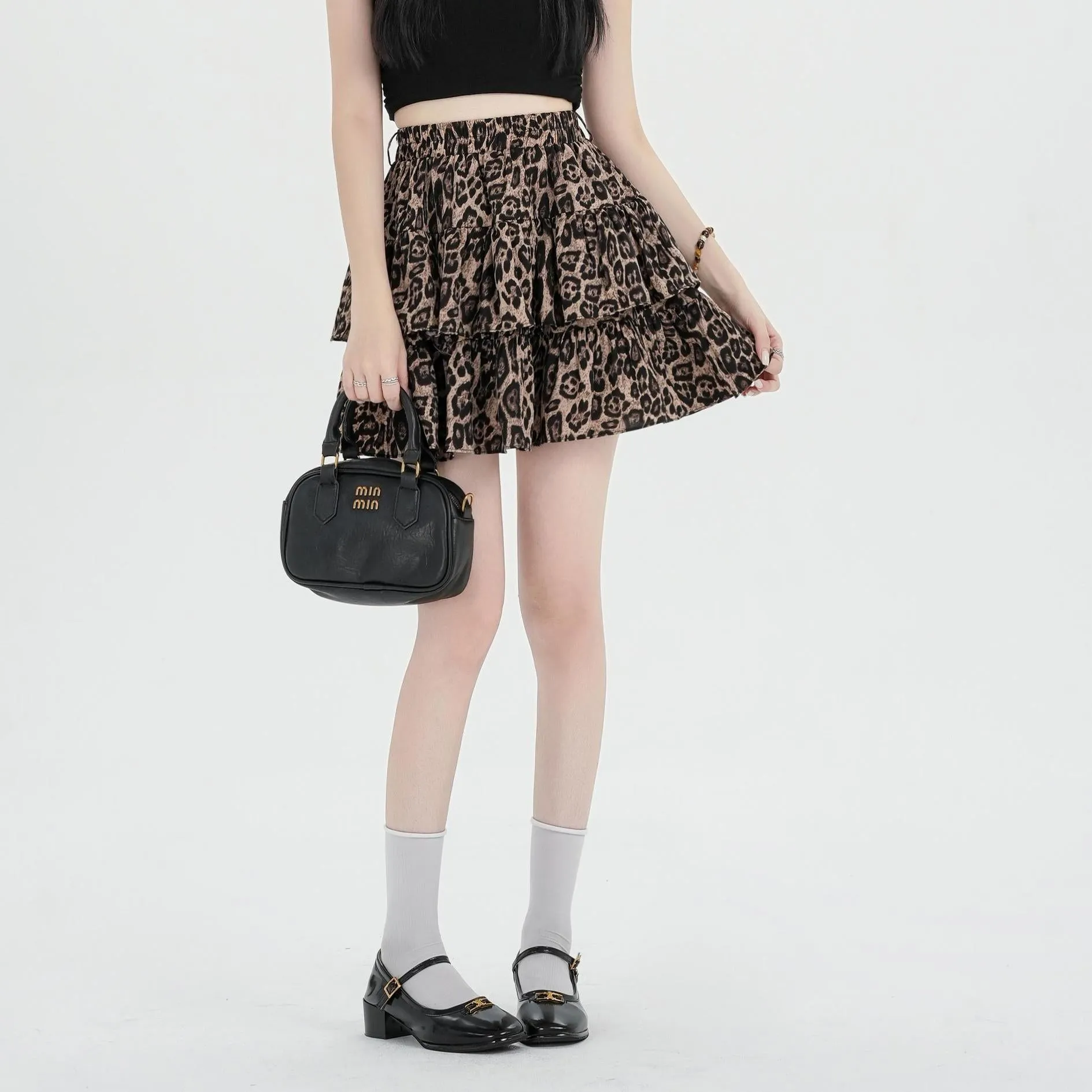 Stylish Tiered High Waist Mini Skirt for Women