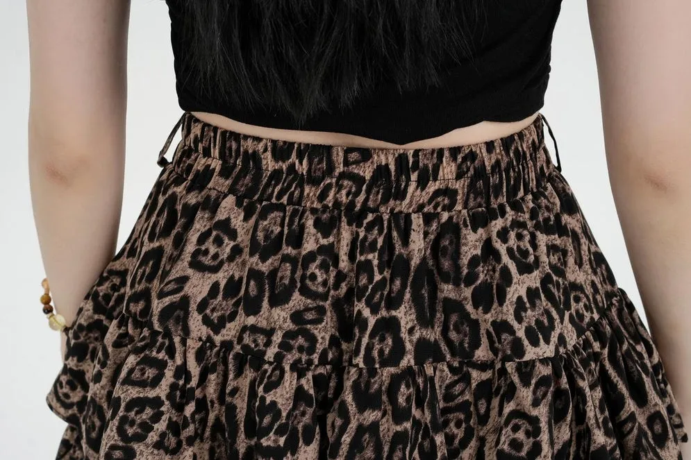 Stylish Tiered High Waist Mini Skirt for Women