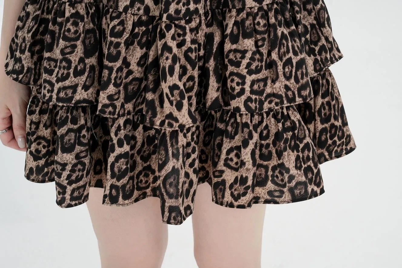 Stylish Tiered High Waist Mini Skirt for Women