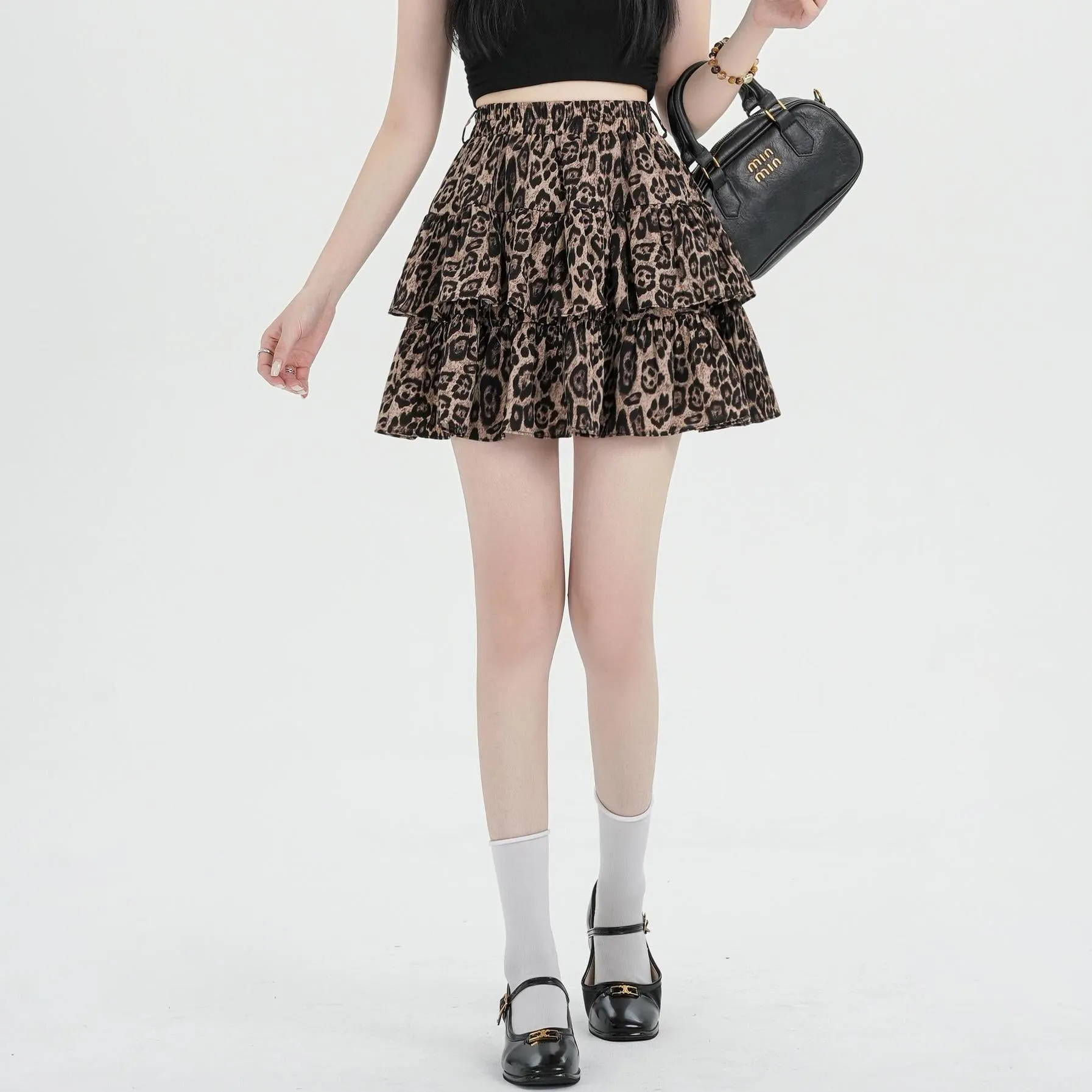Stylish Tiered High Waist Mini Skirt for Women