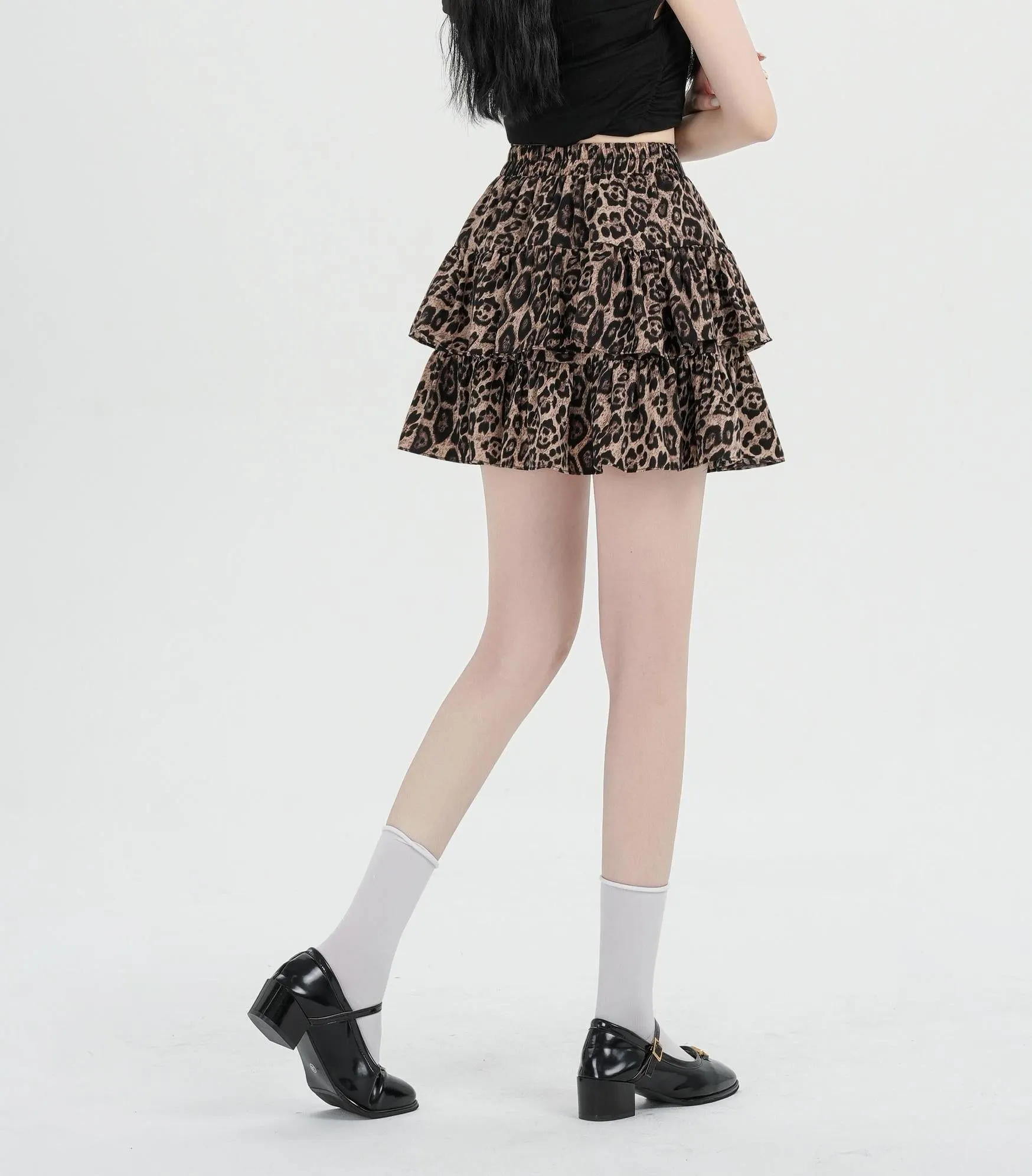 Stylish Tiered High Waist Mini Skirt for Women