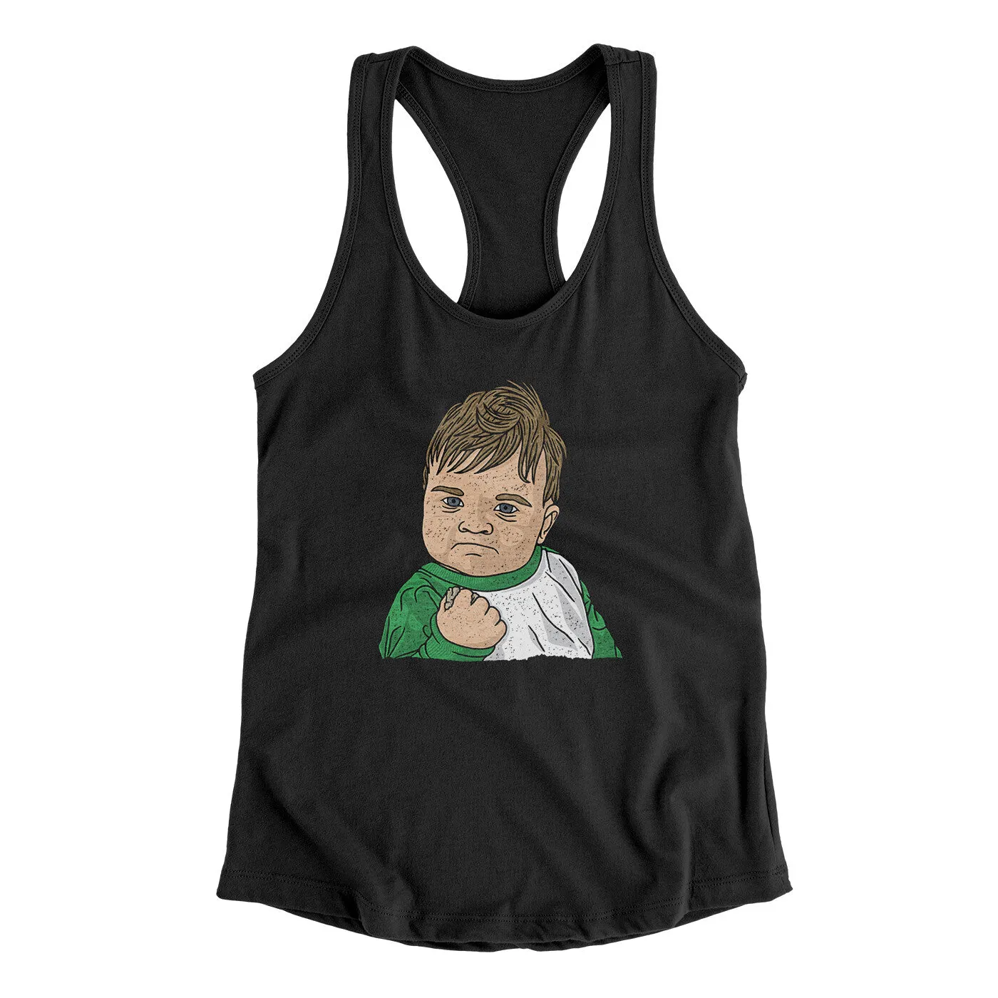 Success Kid Meme Funny Women's Racerback Tank
