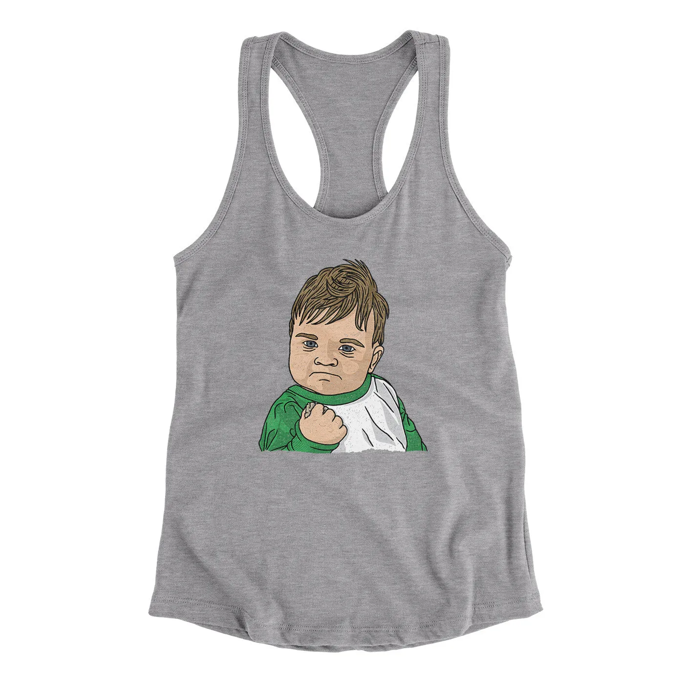 Success Kid Meme Funny Women's Racerback Tank