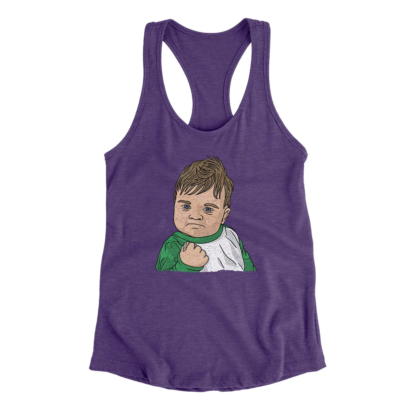 Success Kid Meme Funny Women's Racerback Tank
