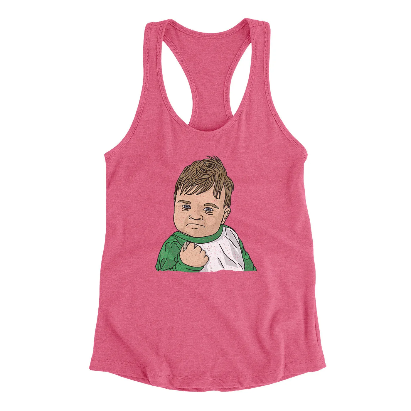 Success Kid Meme Funny Women's Racerback Tank