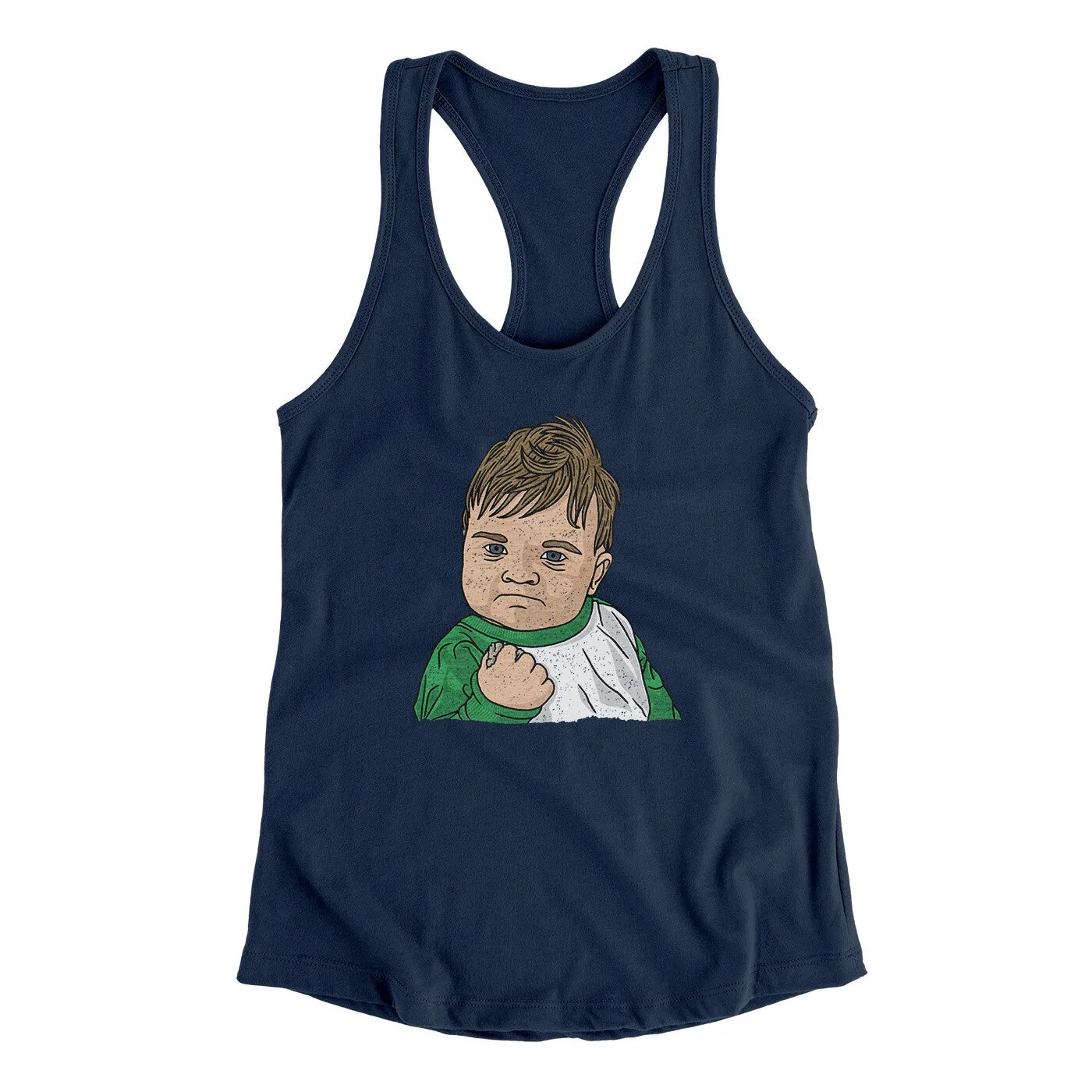 Success Kid Meme Funny Women's Racerback Tank