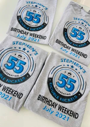 T-shirt Birthday Double Nickels 55th Group Tees