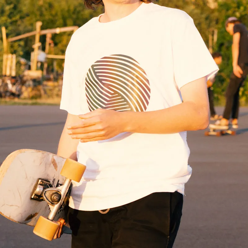T-Shirt: Swirl (white)