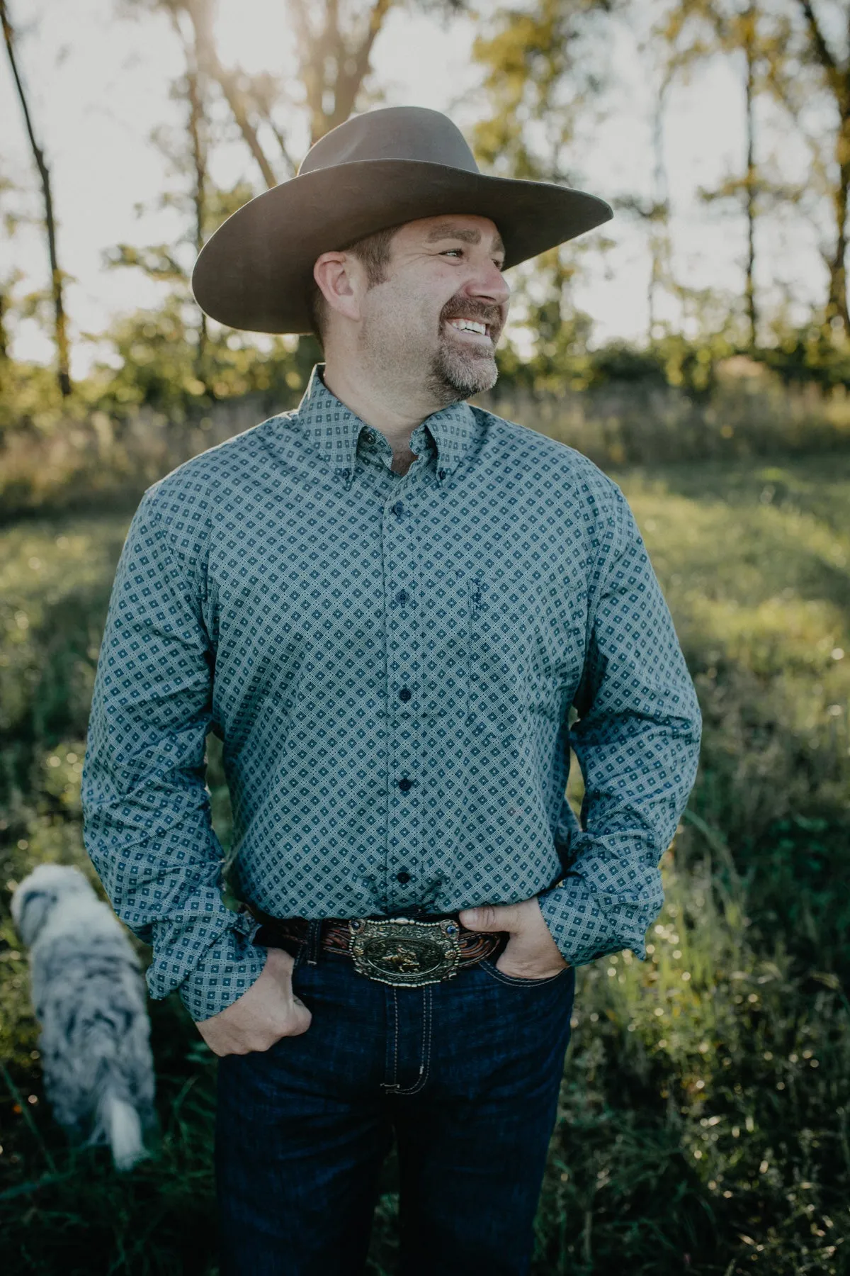 'Tayes' Men’s CINCH Long Sleeve Modern Fit Button Down (1 M Only)