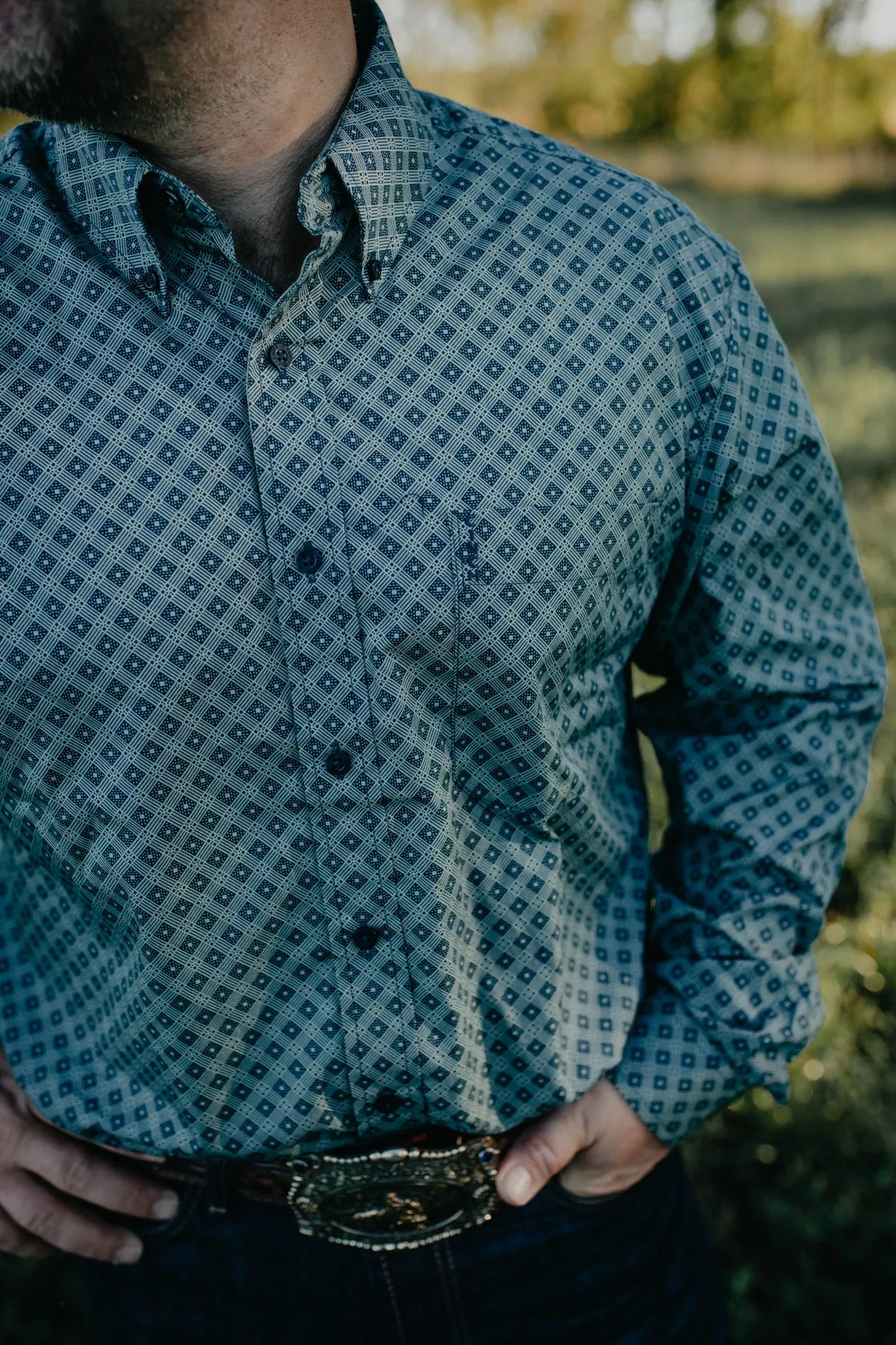 'Tayes' Men’s CINCH Long Sleeve Modern Fit Button Down (1 M Only)