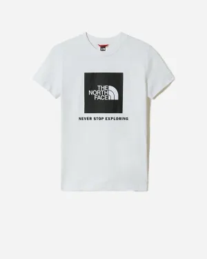 Teens S/S Box Tee - White/Black