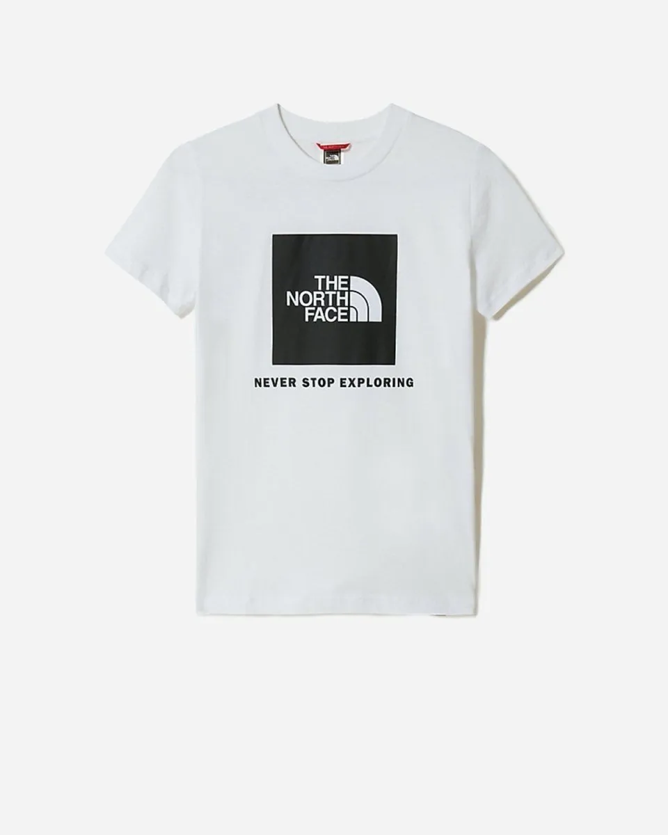 Teens S/S Box Tee - White/Black