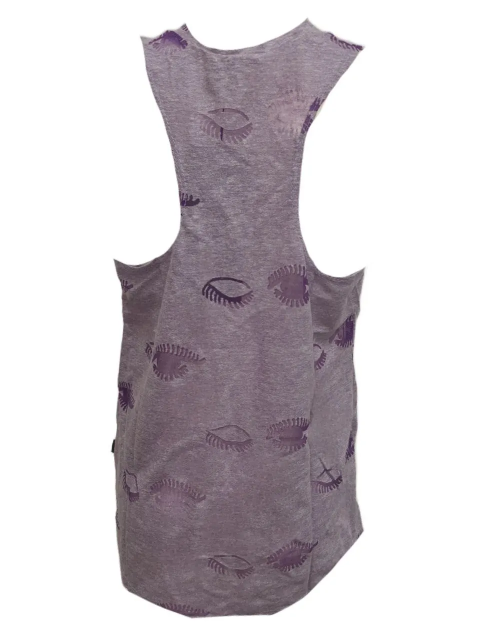 TEREZ Girl's Purple Wink Burnout Tank Shirt #339011183 XL NWT