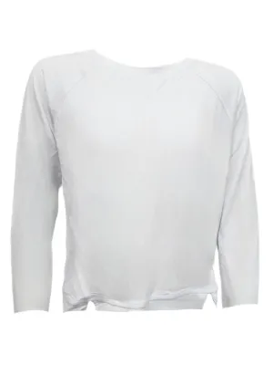 TEREZ Girl's White Front Slash Long Sleeve Shirt #1252547 NWT