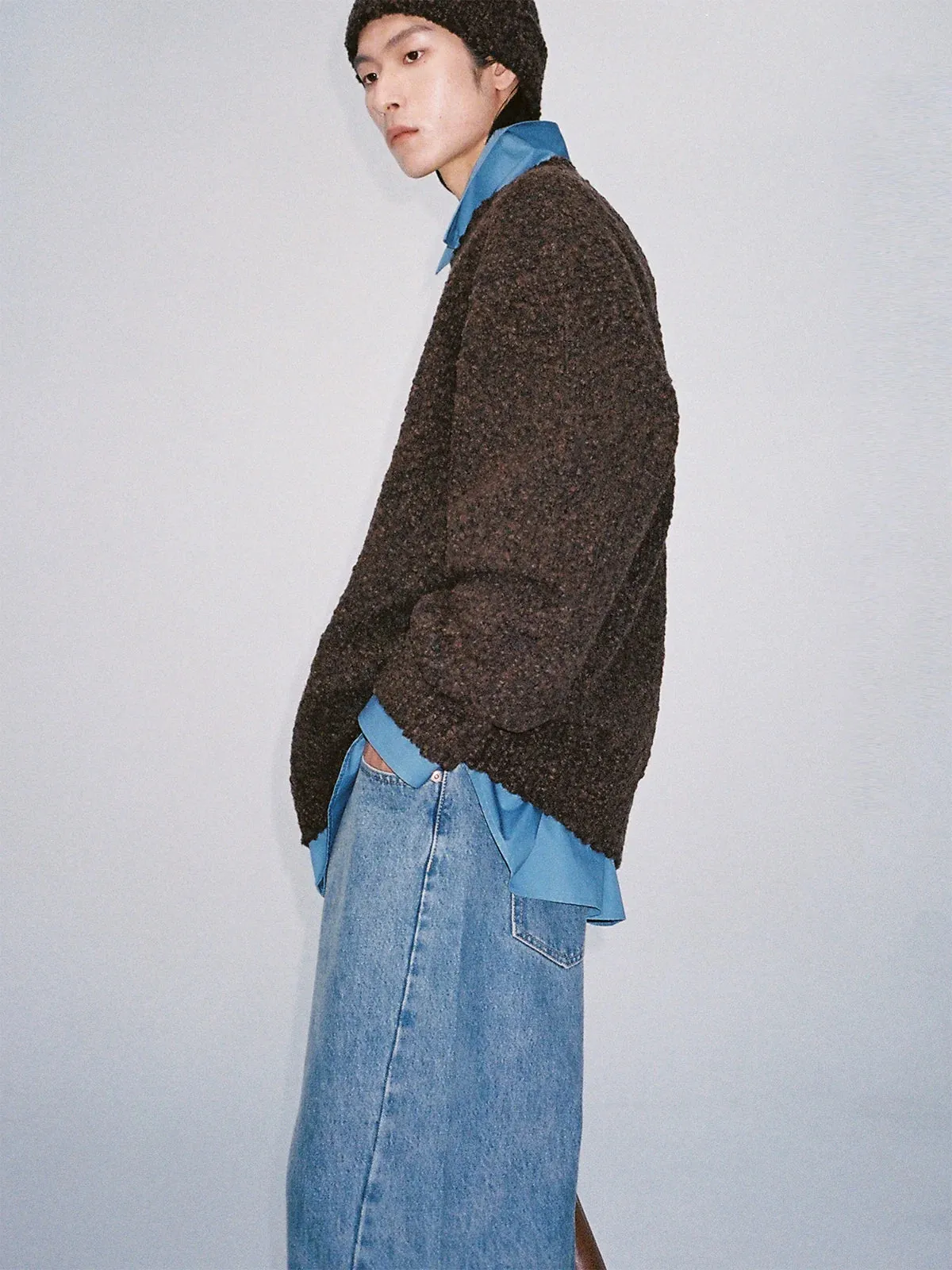 Textured Knit Sweater
