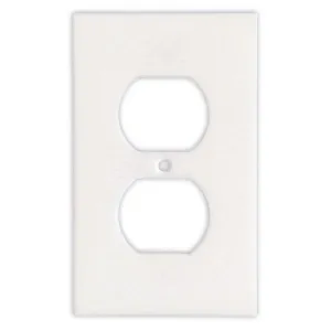 Tilefornia Thassos White Marble Single Duplex Switch Plate