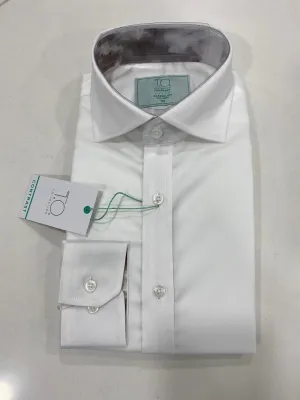 T.O. Cocoa Marbled Classic Fit Contrast Shirt
