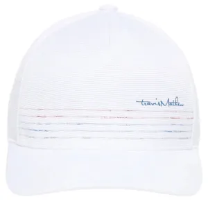 TRAVIS MATHEW YOUTH CRYSTAL BLUE SNAPBACK HAT - WHITE