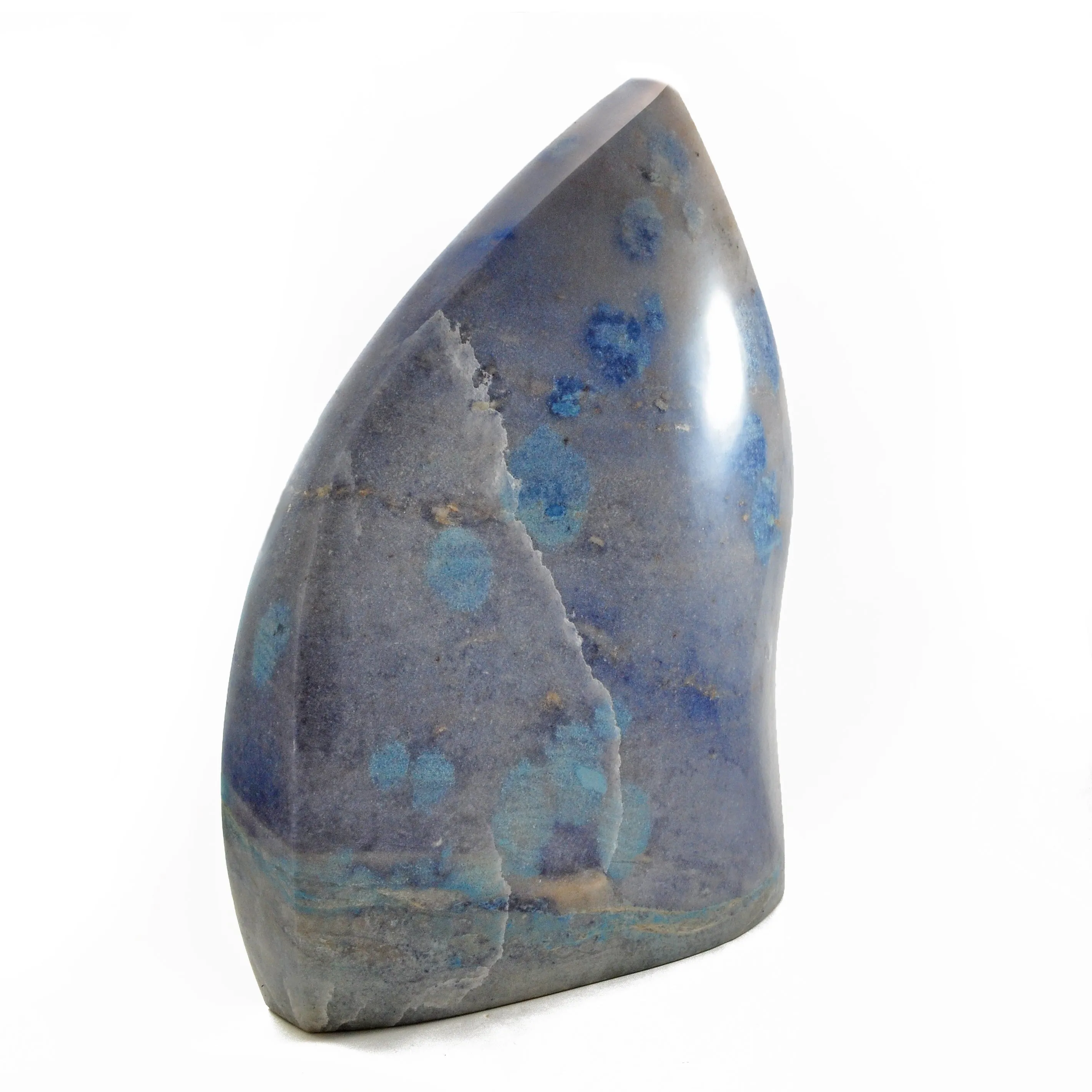 Trolleite, Lazulite & Scorzalite 12 inch 16.75 lbs Natural Crystal Freeform Polished - Brazil