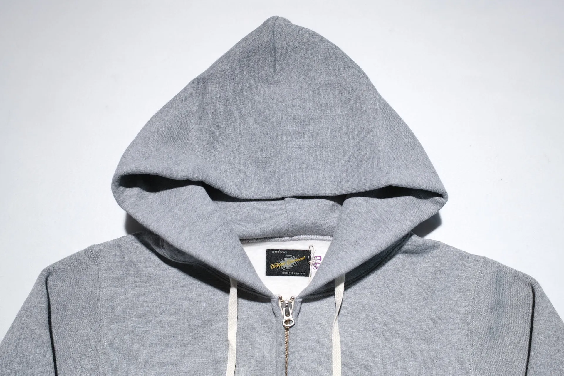 Unique Garment 12oz 'Pioneer' Loopwheeled Hoody (Heather Grey)