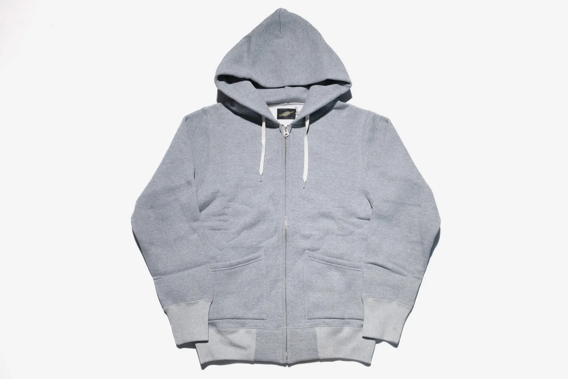 Unique Garment 12oz 'Pioneer' Loopwheeled Hoody (Heather Grey)