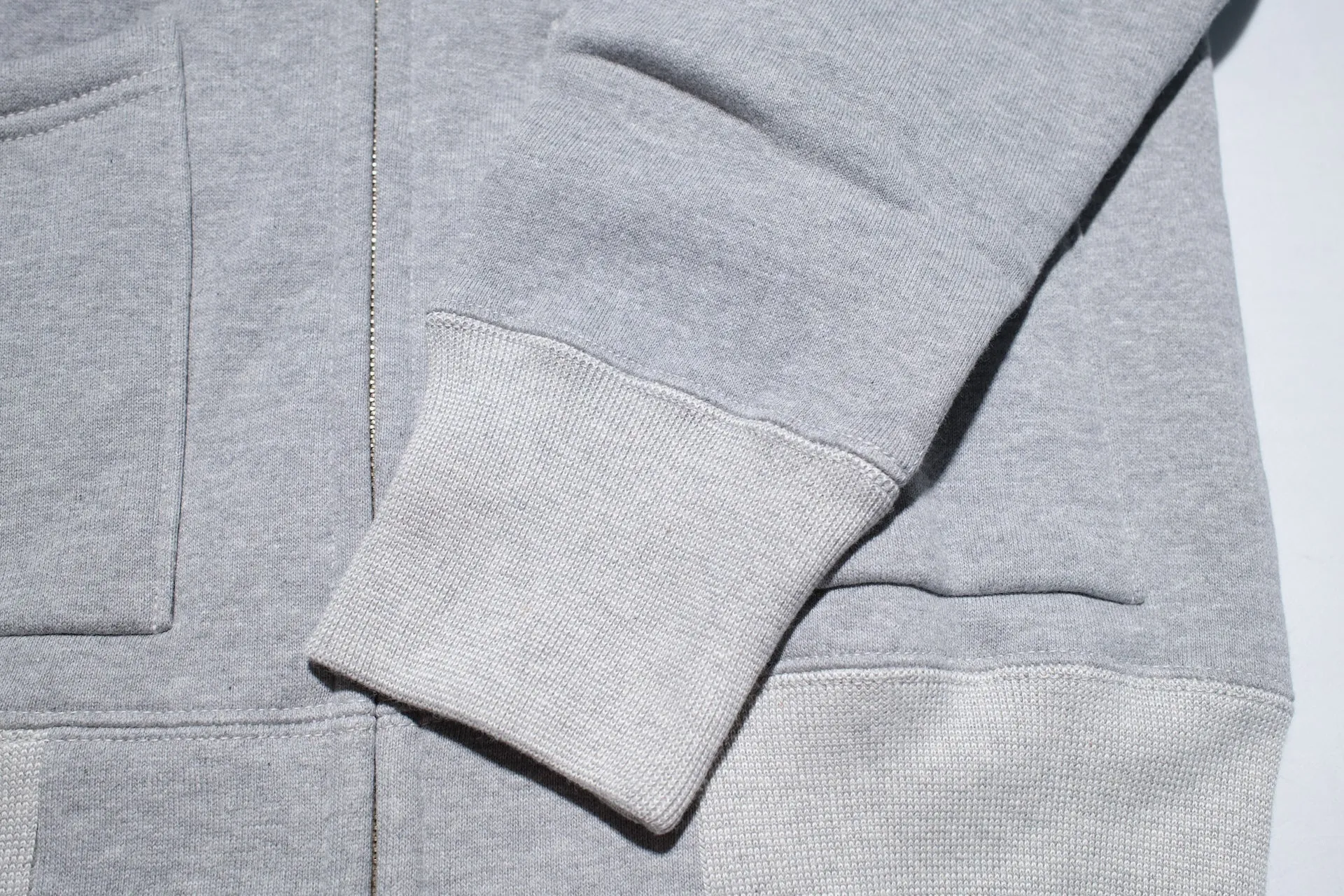 Unique Garment 12oz 'Pioneer' Loopwheeled Hoody (Heather Grey)