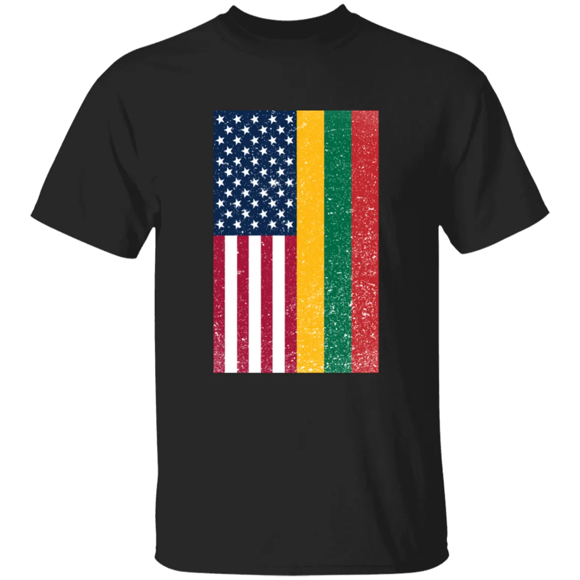 USA Lithuania Flag - Boys/Girls Youth Classic Short Sleeve T-Shirt