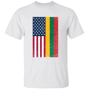 USA Lithuania Flag - Boys/Girls Youth Classic Short Sleeve T-Shirt