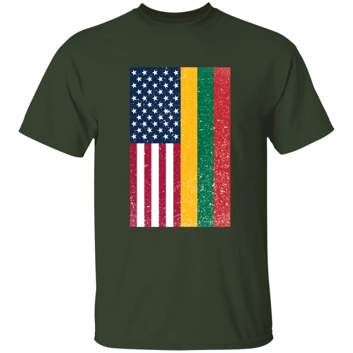 USA Lithuania Flag - Boys/Girls Youth Classic Short Sleeve T-Shirt