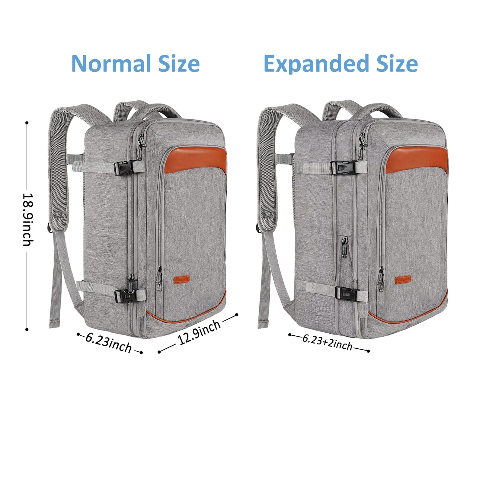 Vancropak Carry on Backpack, Extra Large 40L Airline Approved