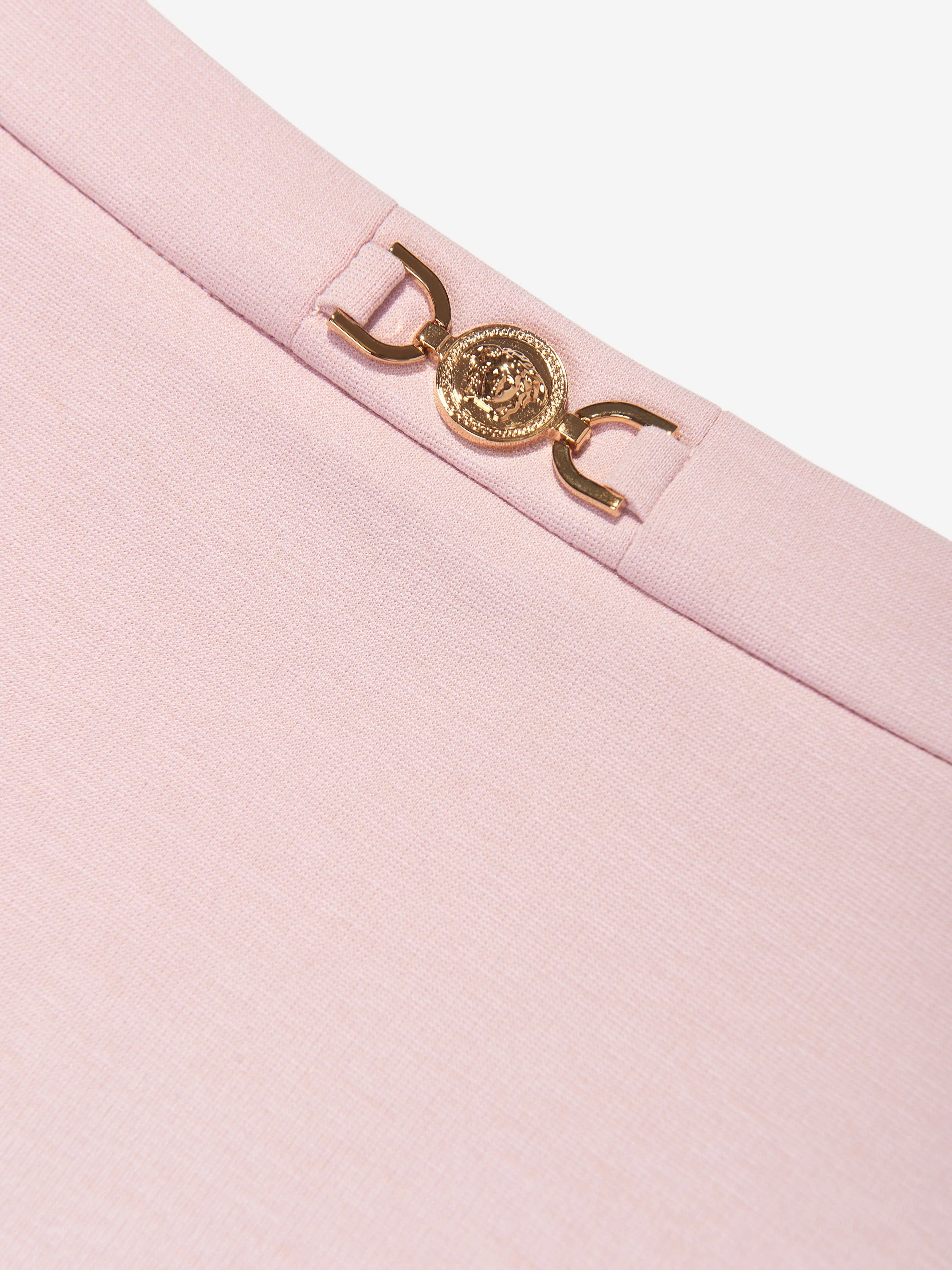 Versace Girls Punto Milano Skirt in Pink