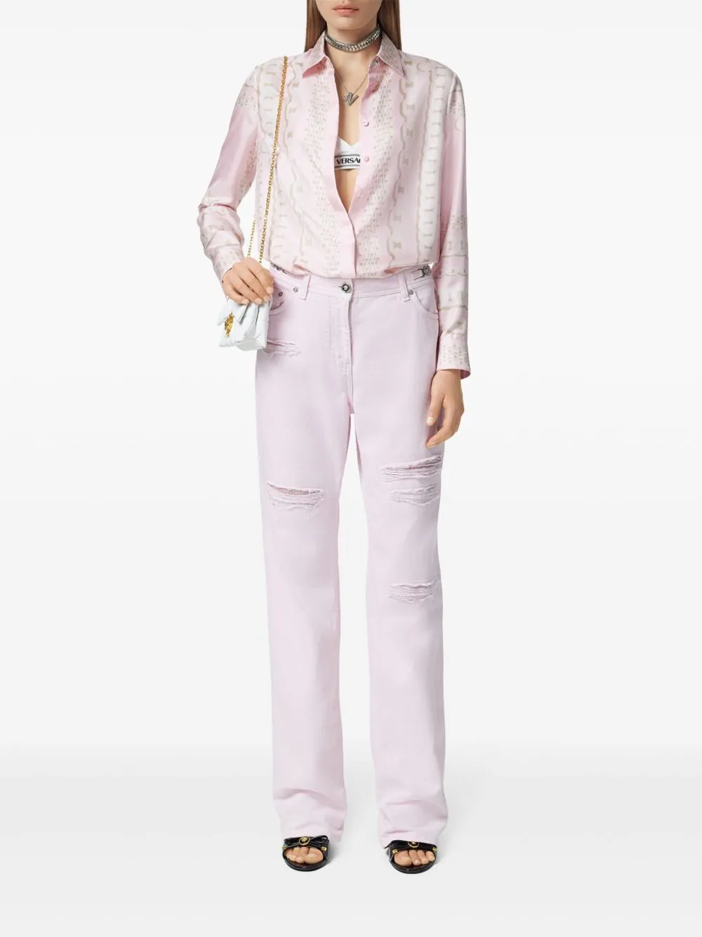 Versace treasure silk shirt