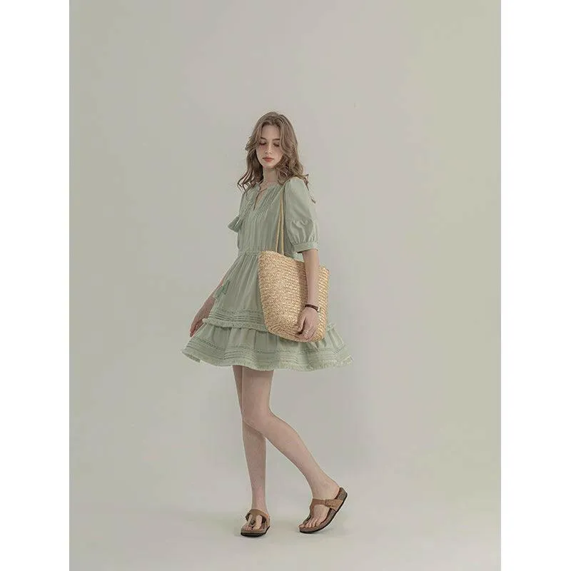 Versatile Cloth Skirt in Quingle Green