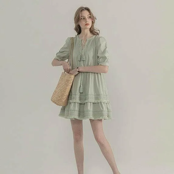 Versatile Cloth Skirt in Quingle Green