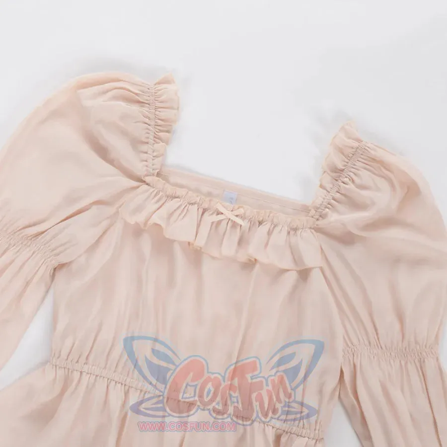 Vintage Cla Square Neck Off Shoulder Lolita Versatile Shirt
