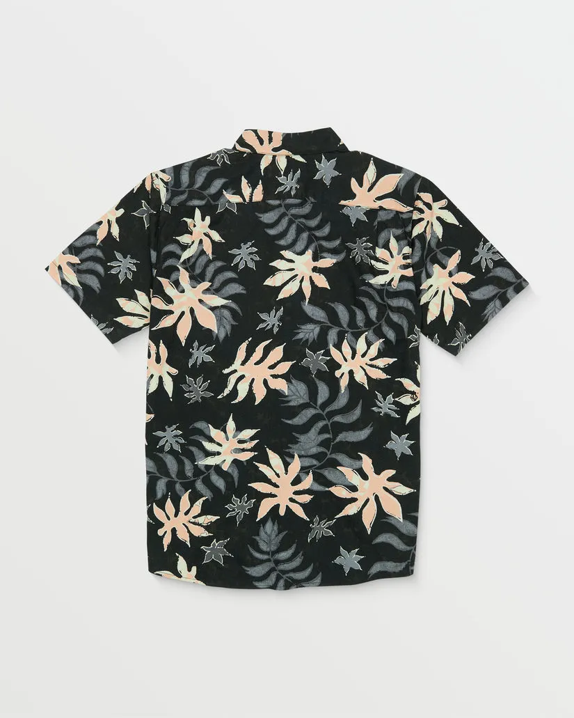 Volcom Floral Motion SS Shirt - Black