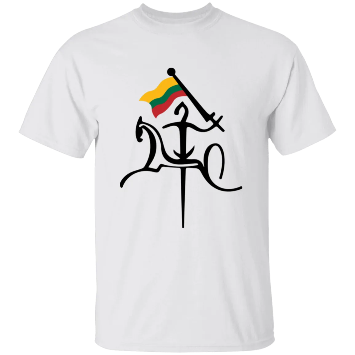 Vytis with Flag - Boys/Girls Youth Classic Short Sleeve T-Shirt