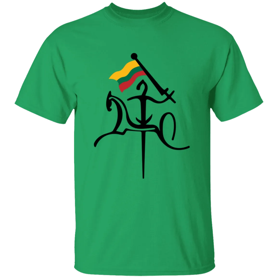 Vytis with Flag - Boys/Girls Youth Classic Short Sleeve T-Shirt