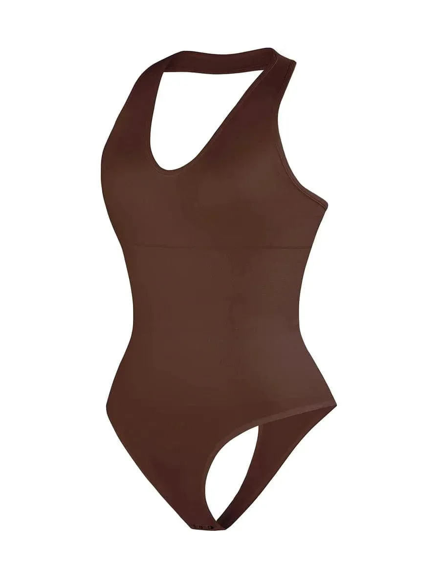 Waist Control Halter Neck Shapewear Bodysuit