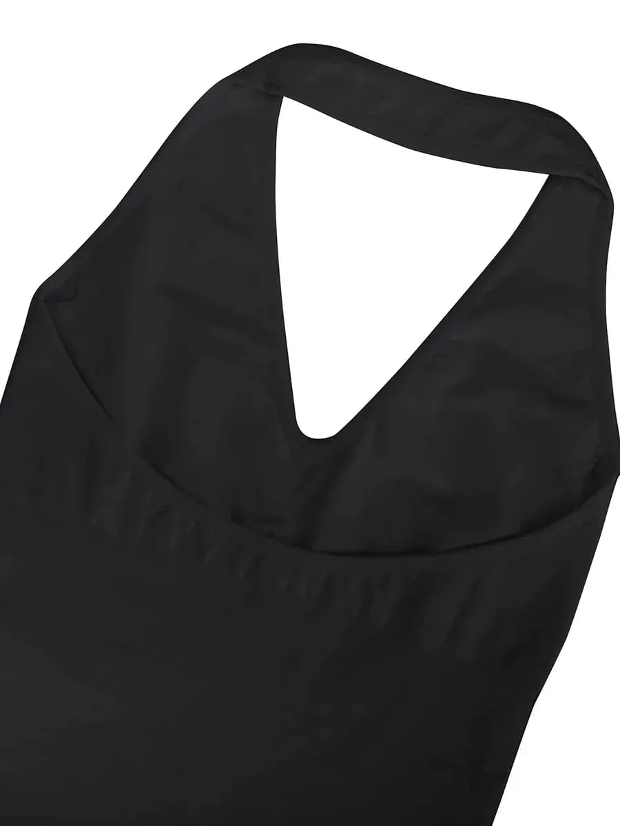 Waist Control Halter Neck Shapewear Bodysuit