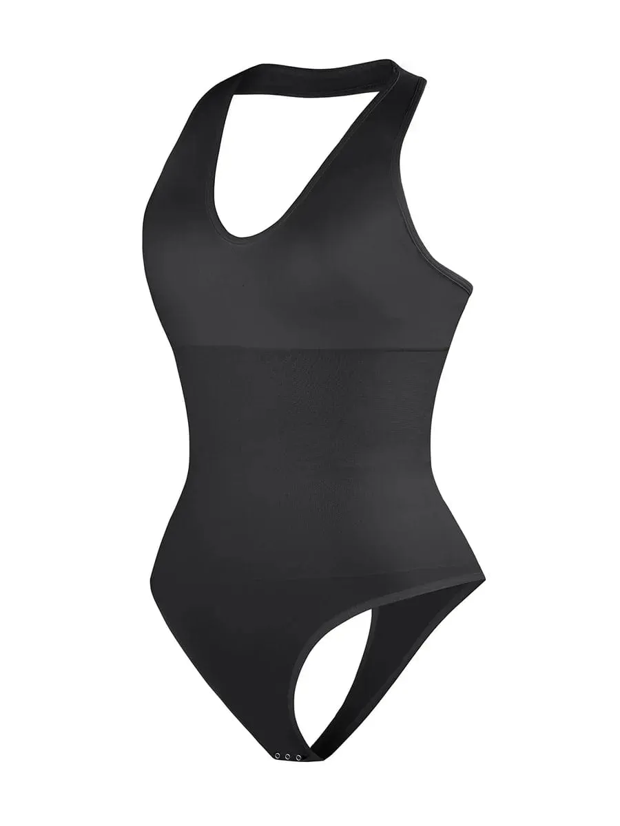 Waist Control Halter Neck Shapewear Bodysuit