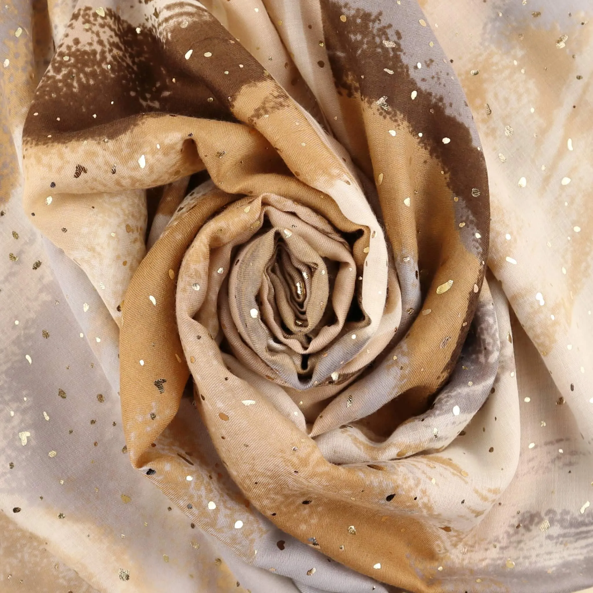 Watercolour Effect Soft Sparking Glitter Scarf