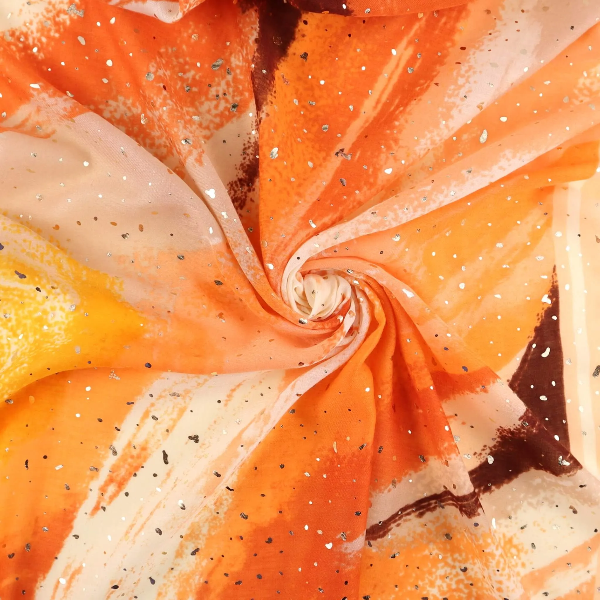 Watercolour Effect Soft Sparking Glitter Scarf