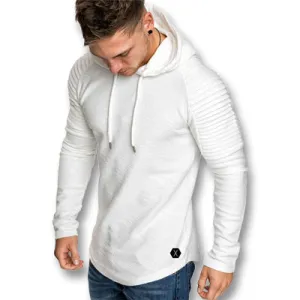 West Louis™ Autumn Hooded Gym T Shirts