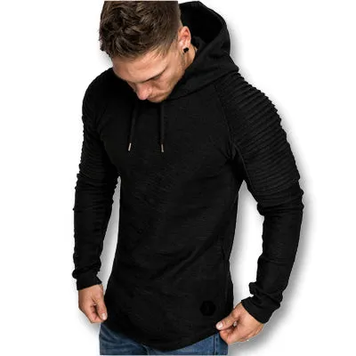 West Louis™ Autumn Hooded Gym T Shirts